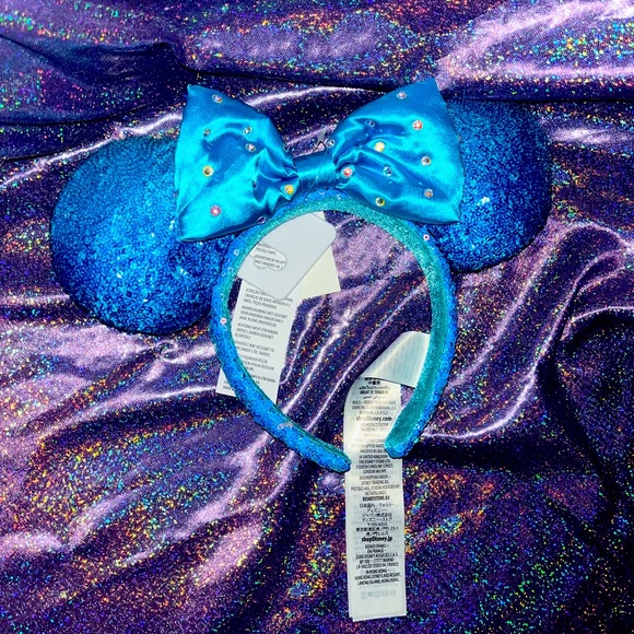 Disney Parks Blue Minnie Ears